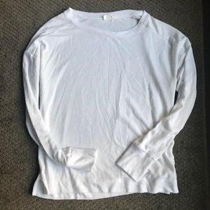 White Boxy Long Sleeved Top From The Gap